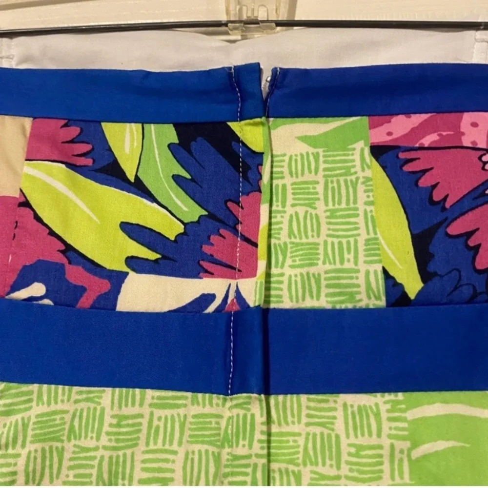 Lilly Pulitzer Strapless Dress in Pink, Green, and Blue 4 - Picture 4 of 9
